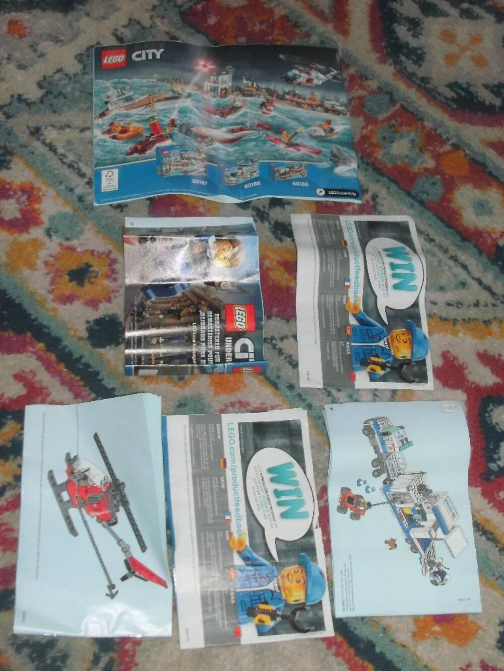 Lot of 6 LEGO CITY Instructions Directions Manuals 60174 ~ 60138 ~ 60139 ~ 60166
